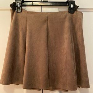 Faux Suede Skirt